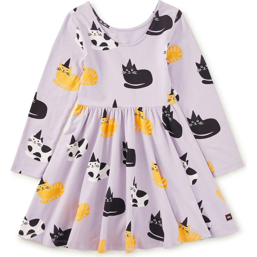 Printed Ballet Dress, Purple
