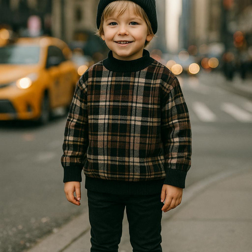 Winter Plaid Unisex Pullover