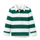 Striped Rugby Shirt, green