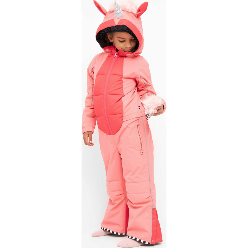 Unidoo Silver Snowsuit, Pink