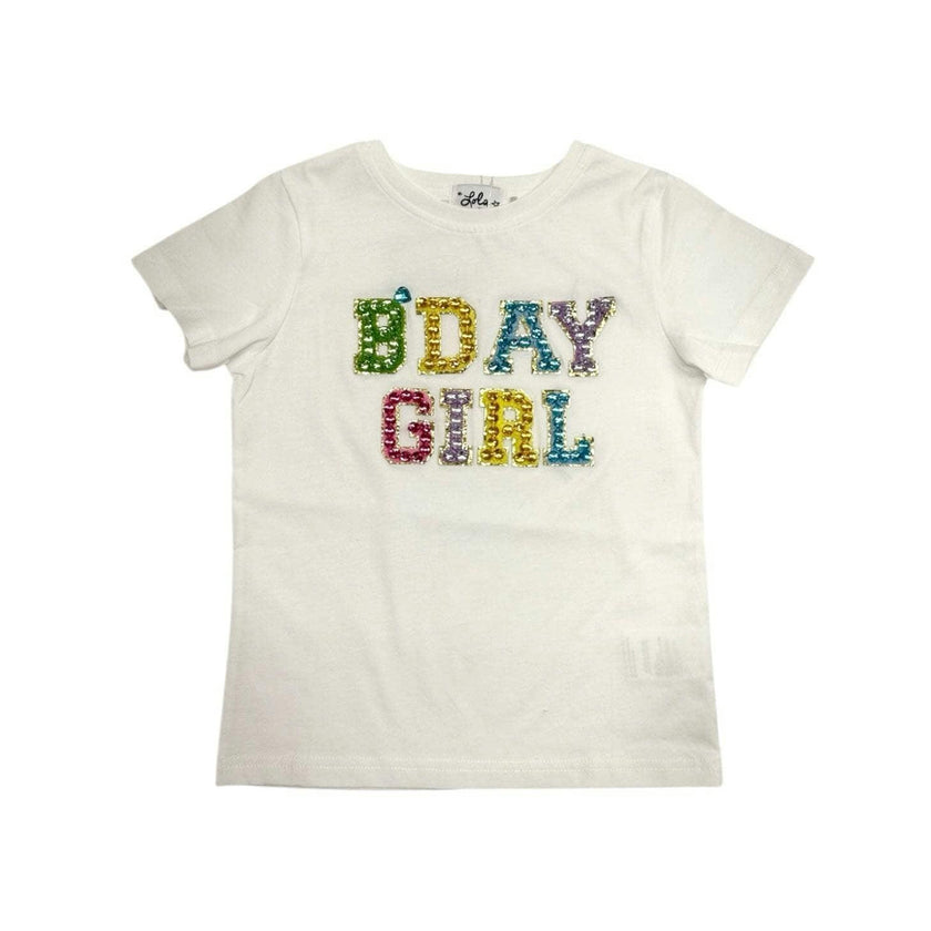 Birthday Girl Crystal Gem Heart T-Shirt