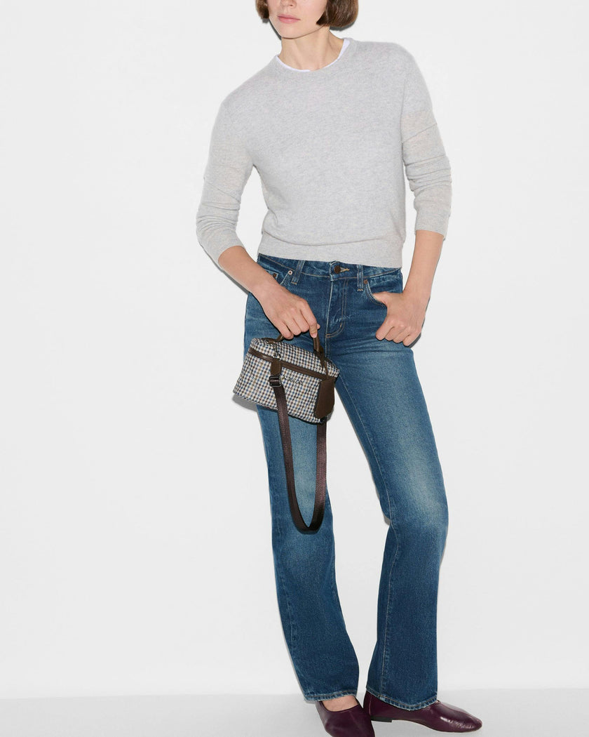 Heritage Check Metro Train Case Crossbody