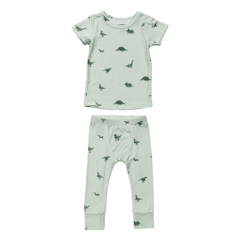 Boys Short Sleeve Lounge Set in Dinosaur
