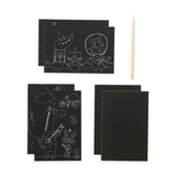 Scratch and Scribble Mini Scratch Art Kit - Safari Party - 6 Cards