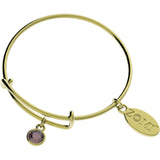 June Birthstone Bangle Bracelet