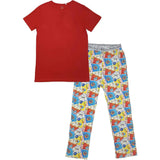 Comic Hero Bamboo Men's Pajama Set