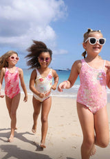 Shiny Sugar Flash Sleeveless One-Piece Swimsuit