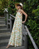 The Valencia - Women's Knotted Halter Maxi Dress