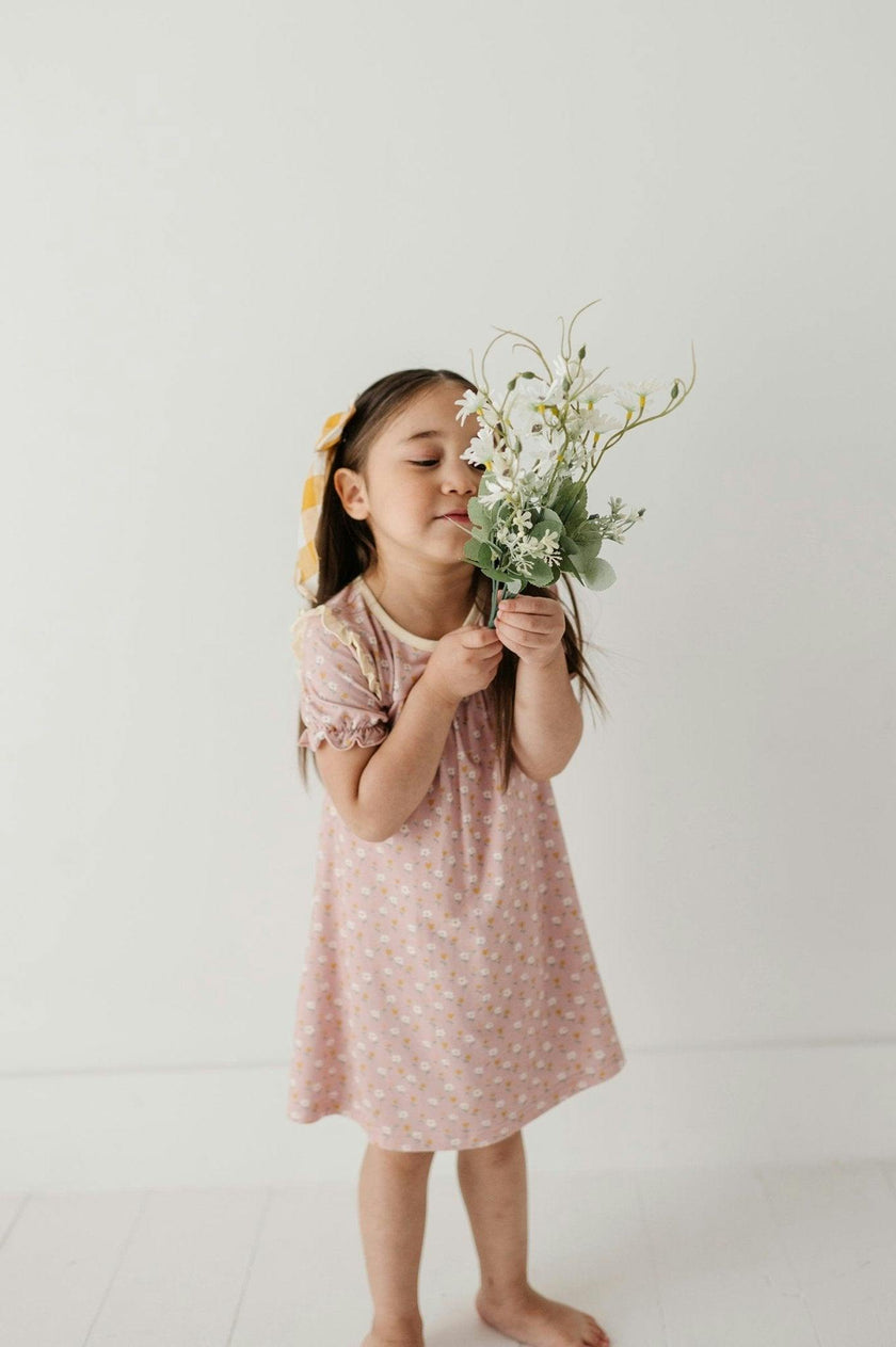 Girls Night Gown in Mini Daisy