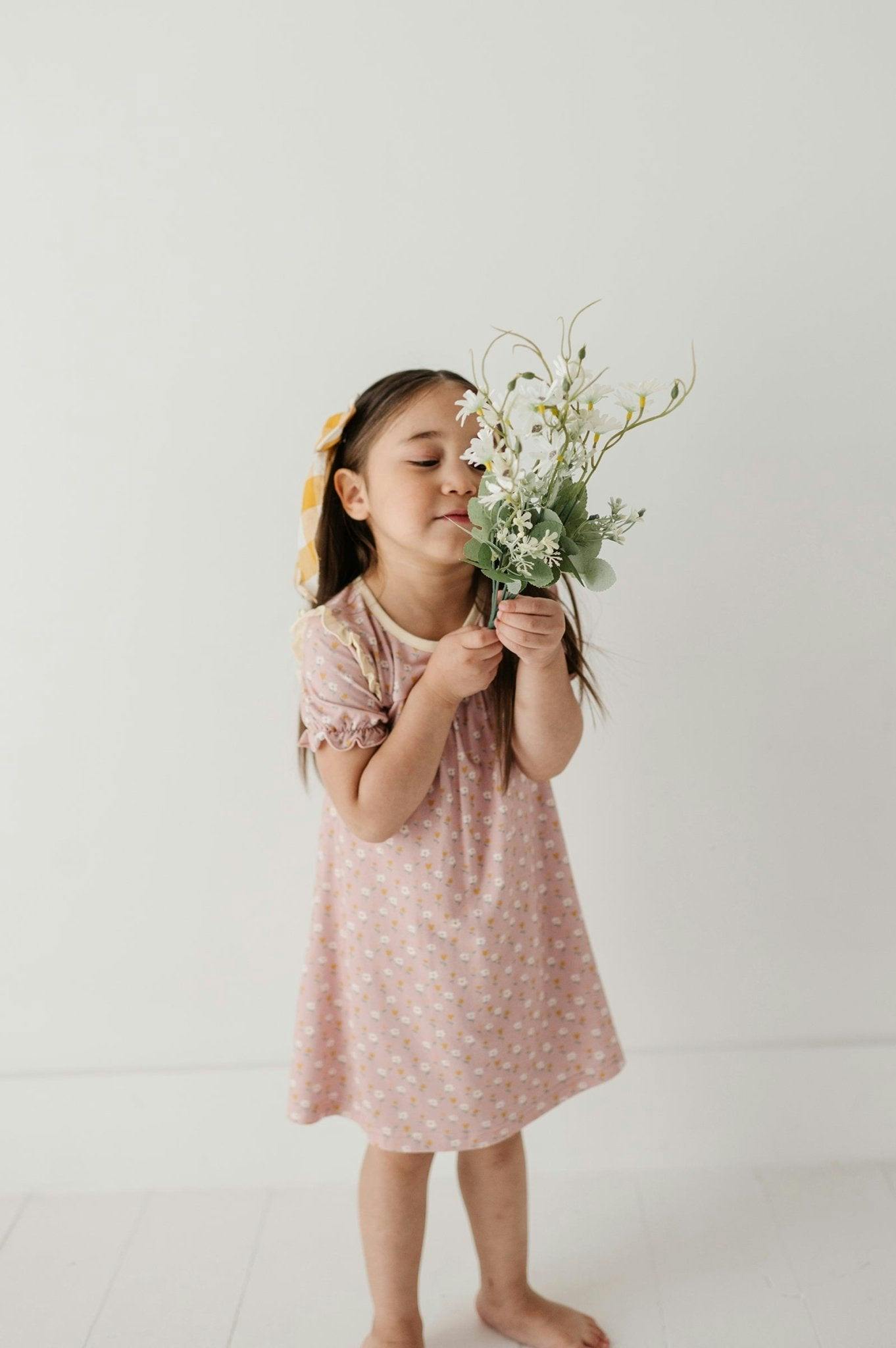 Girls Night Gown in Mini Daisy
