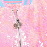 Pretty in Pink Unicorn Sequin Bomber