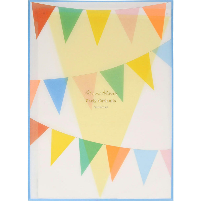 Bright Tissue Flag Garland Set