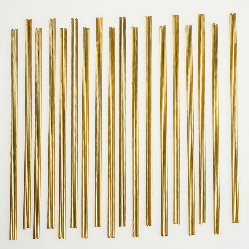 Super Skinny Gold Candles