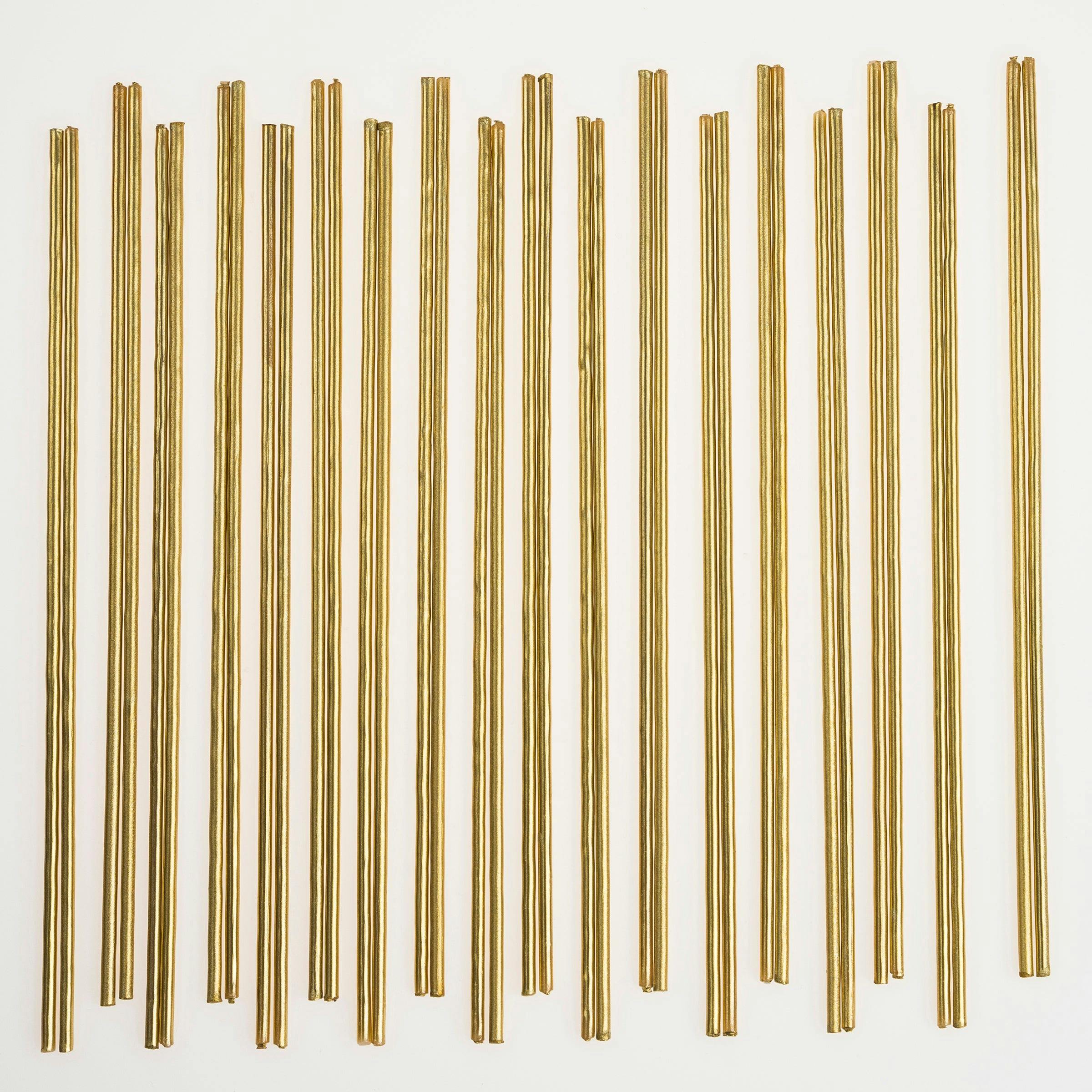 Super Skinny Gold Candles