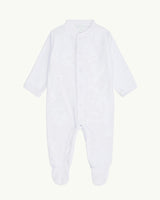 Velour Angel Wing™ Sleepsuit - Blue