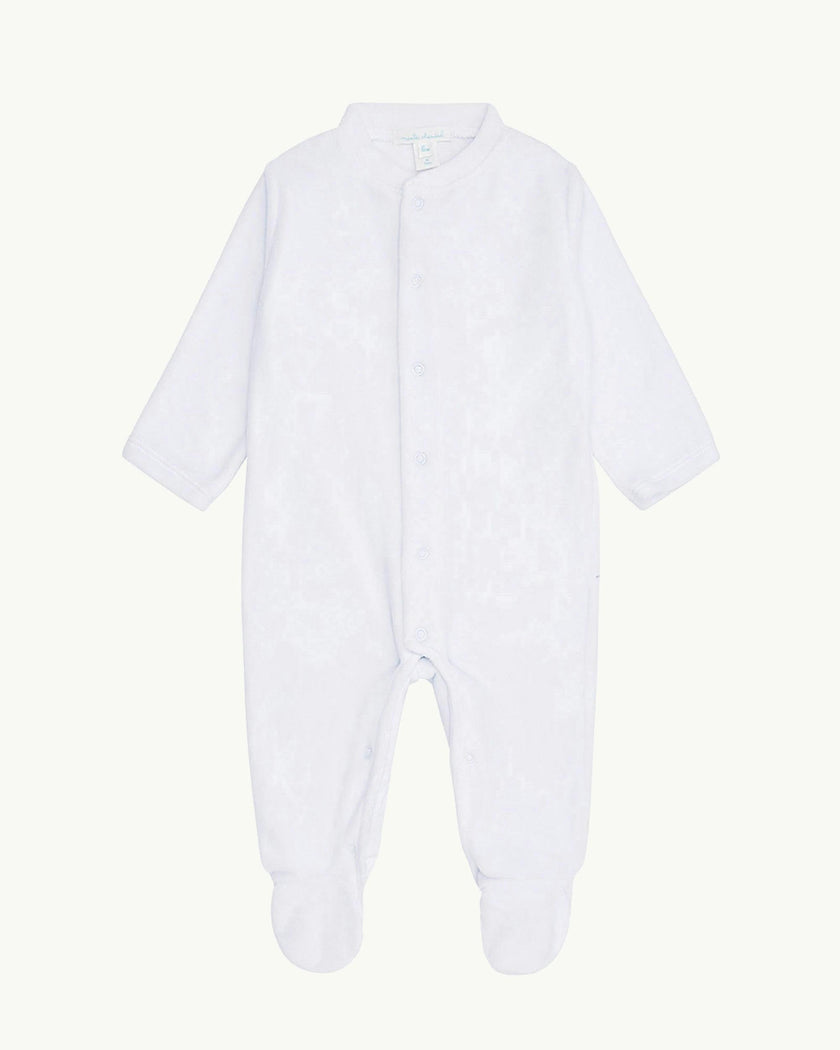 Velour Angel Wing™ Sleepsuit - Blue