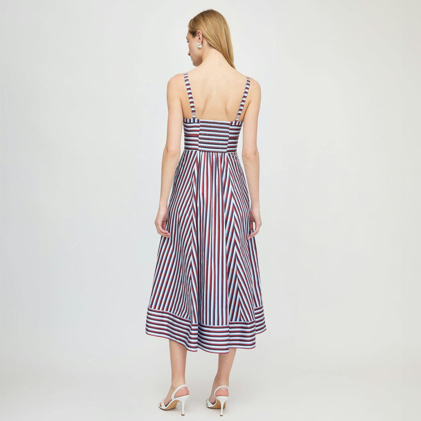 The Margot Dress - Firecracker Stripe