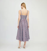 The Margot Dress - Firecracker Stripe
