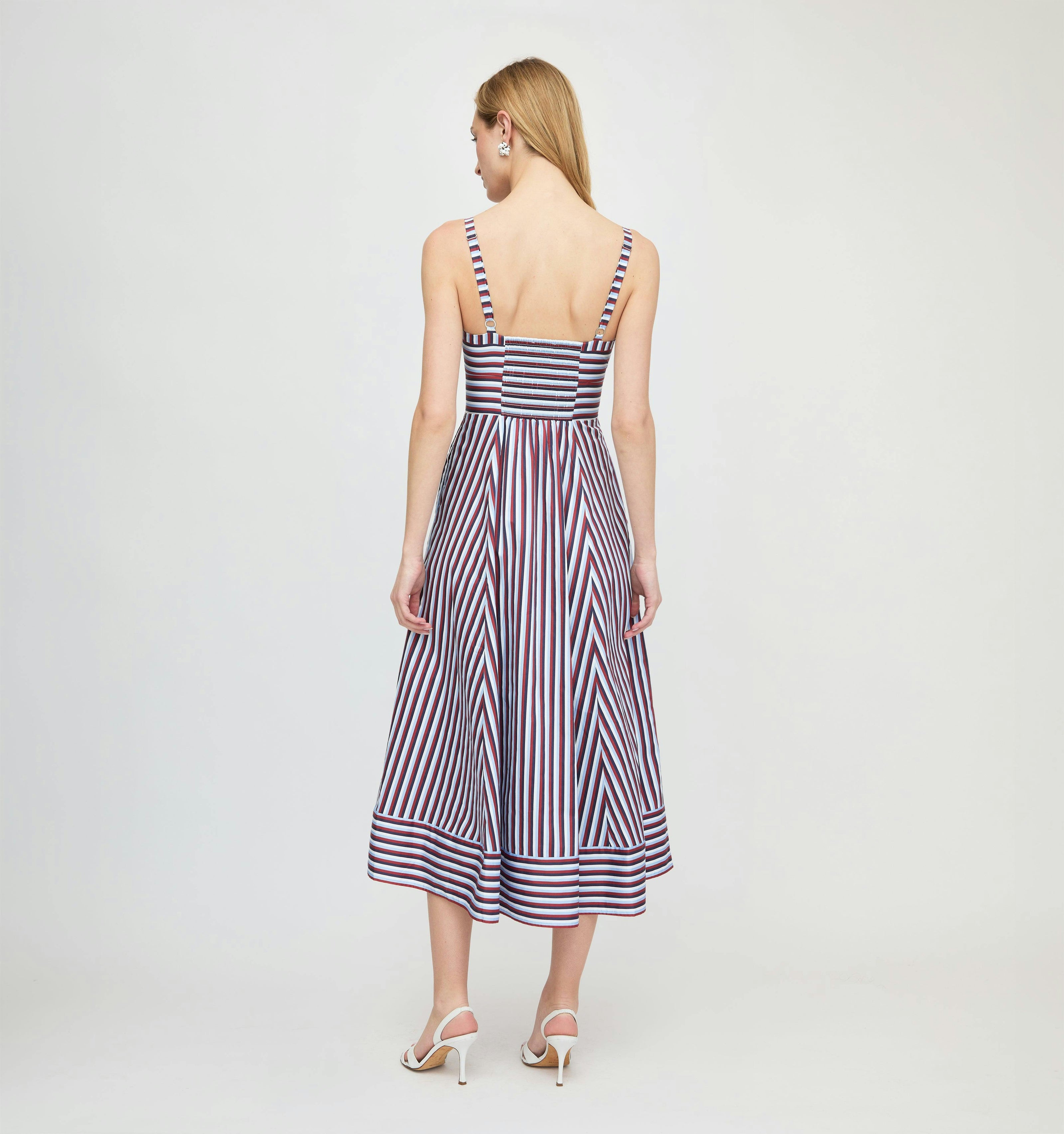 The Margot Dress - Firecracker Stripe