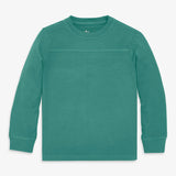 Kids long sleeve garment-dyed varsity tee