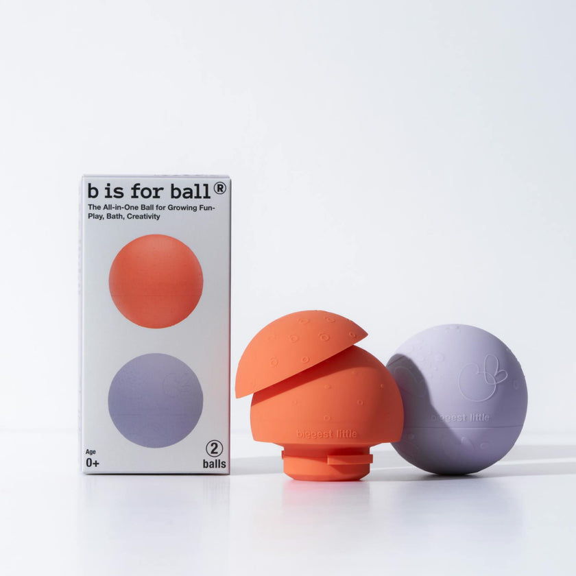All-in-One Baby Ball Set of 2 for Sensory Bath & Play