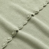 Cotton Knit Blanket, Green