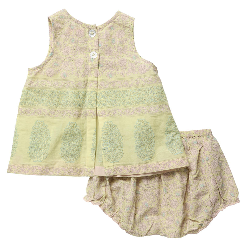 Baby Girls Jaipur 2-PC Set - Citrus Garden Border