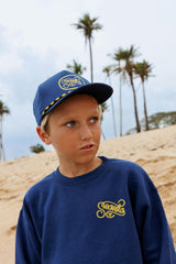 Rodeo Patch Snapback Hat / Navy