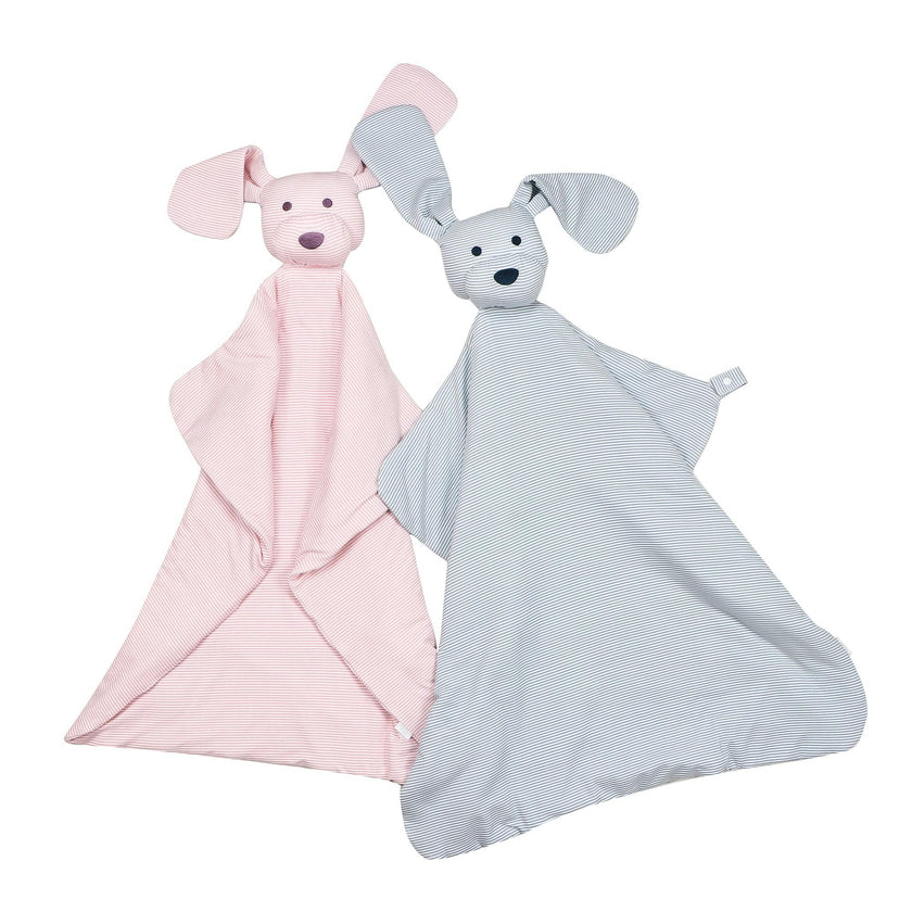 Pink Mini-Stripe Dog Lovey Blanket