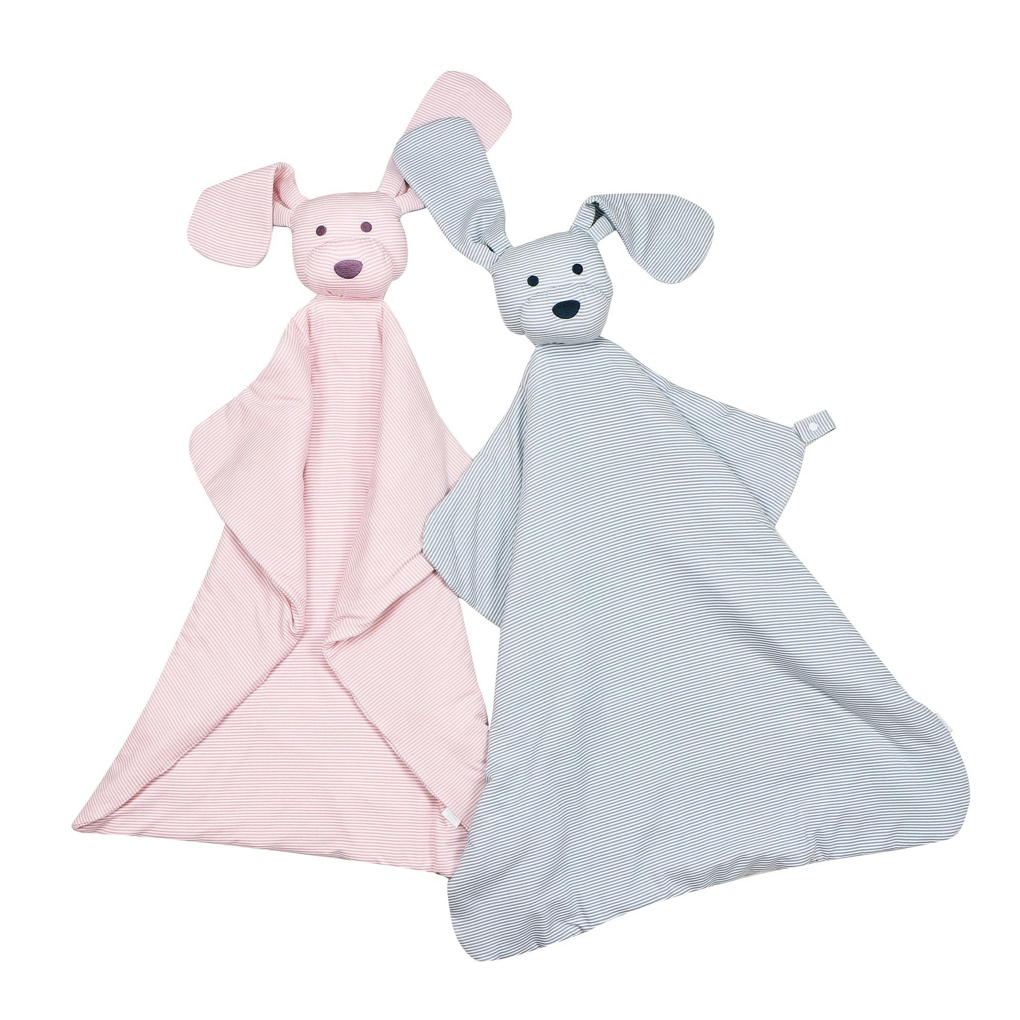 Pink Mini-Stripe Dog Lovey Blanket