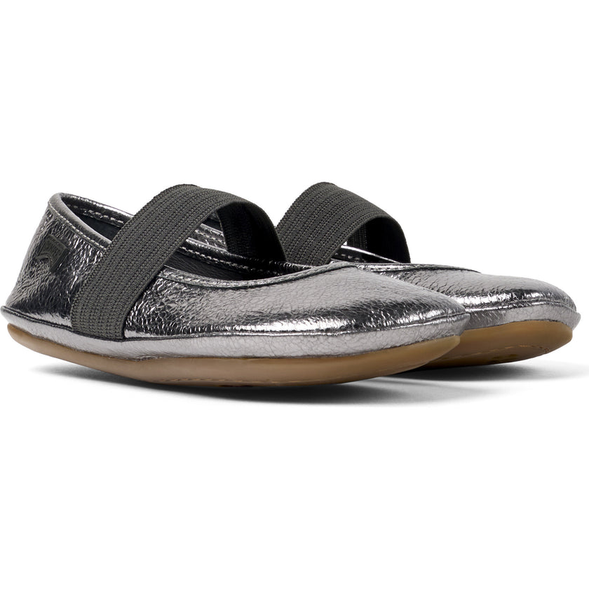 Girls Right Ballerina Flats, Grey