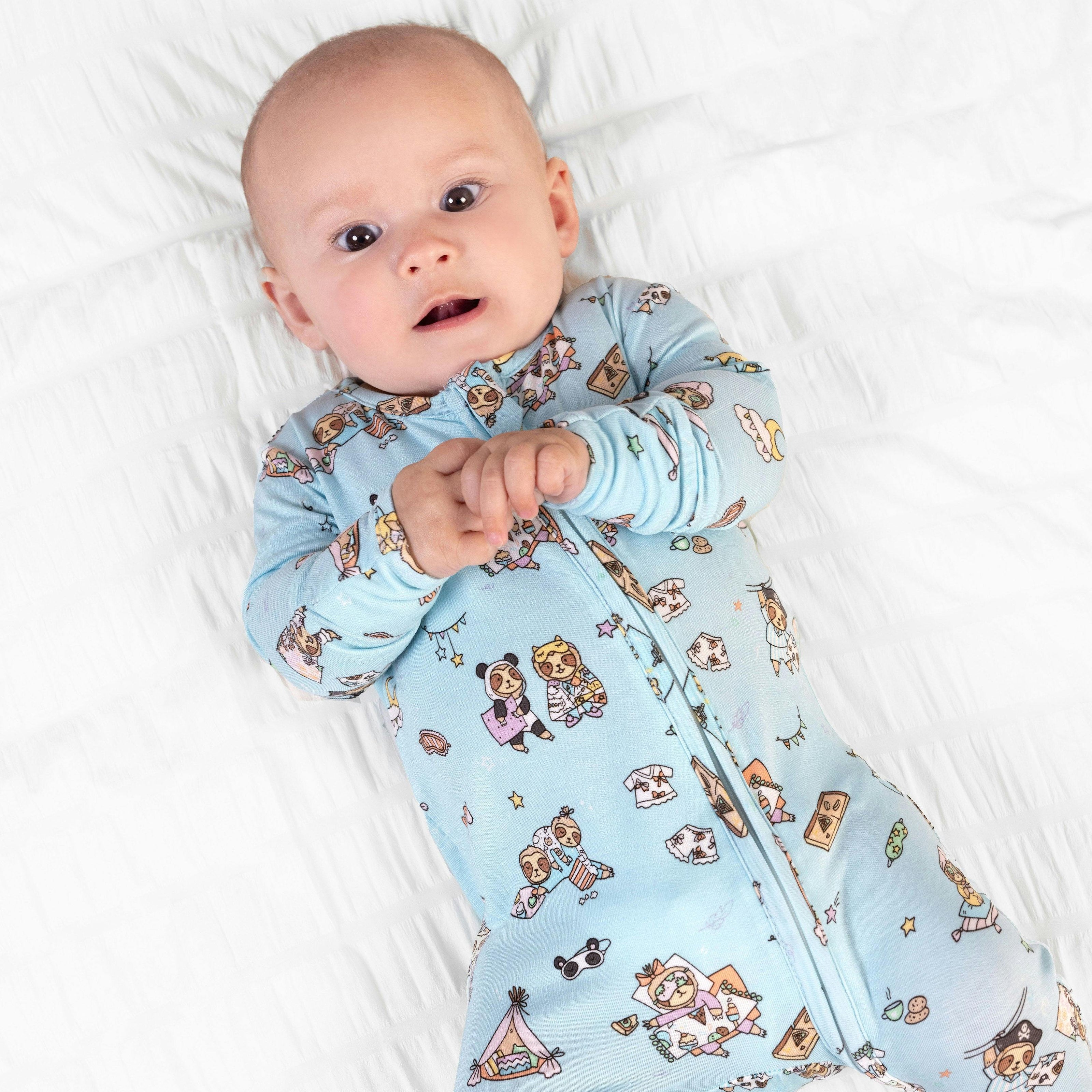 Sloth Pajama Party Bamboo Convertible Footie