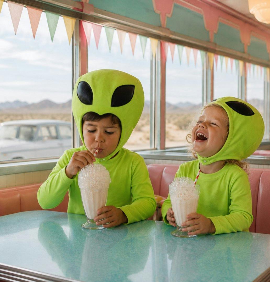 Cosmic Green Alien