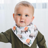 4 Pack Baby Bandana Bibs - Bison