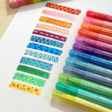 Switch-Eroo Sparkle Glittery Color Changing Markers - Set of 12