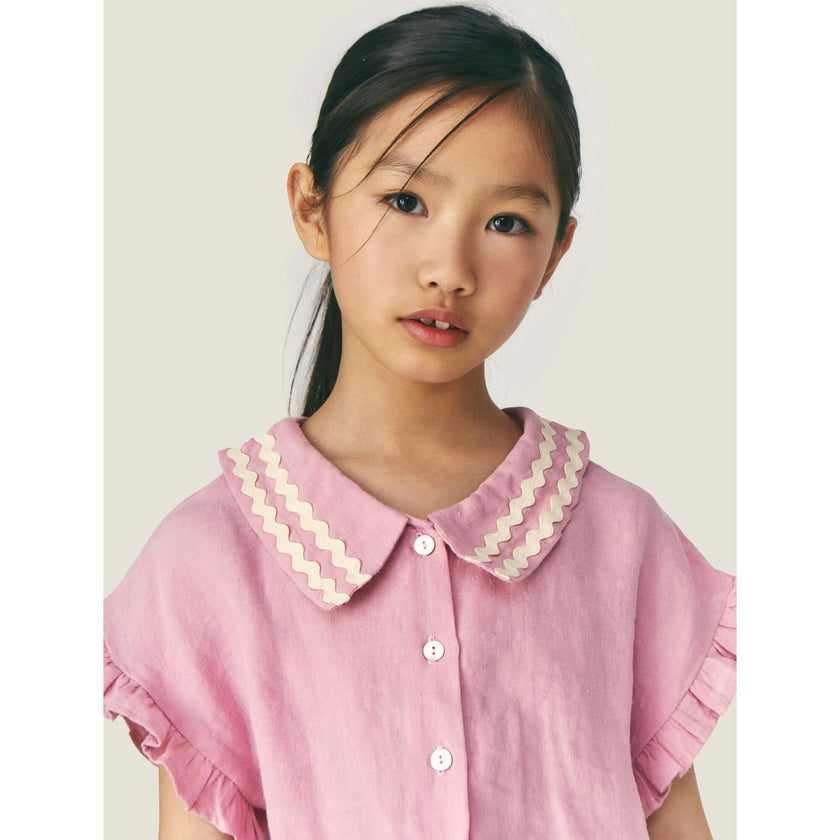 Mipounet SS26 Isaline Linen, Pink