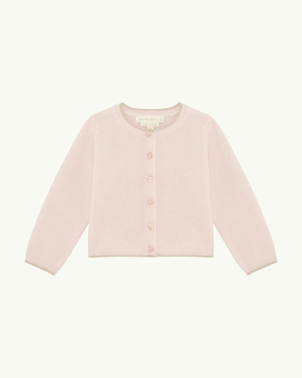 Cassandra Cashmere Angel Wing™ Cardigan - Pink