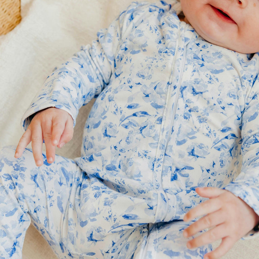 Bamboo Zip-Up Footie Pajama - Priscilla
