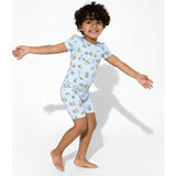 Easter Blue Kids Bamboo Short Set