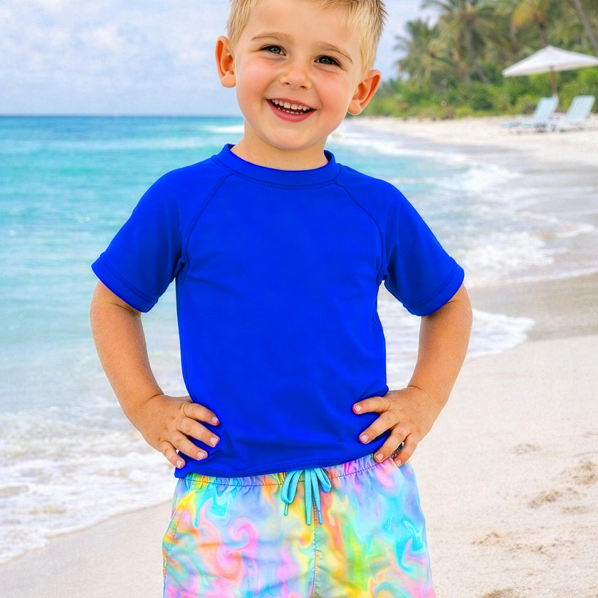 Dylan Boys Marble Print Board Shorts
