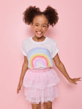 Sequin Party Tiered Skirt