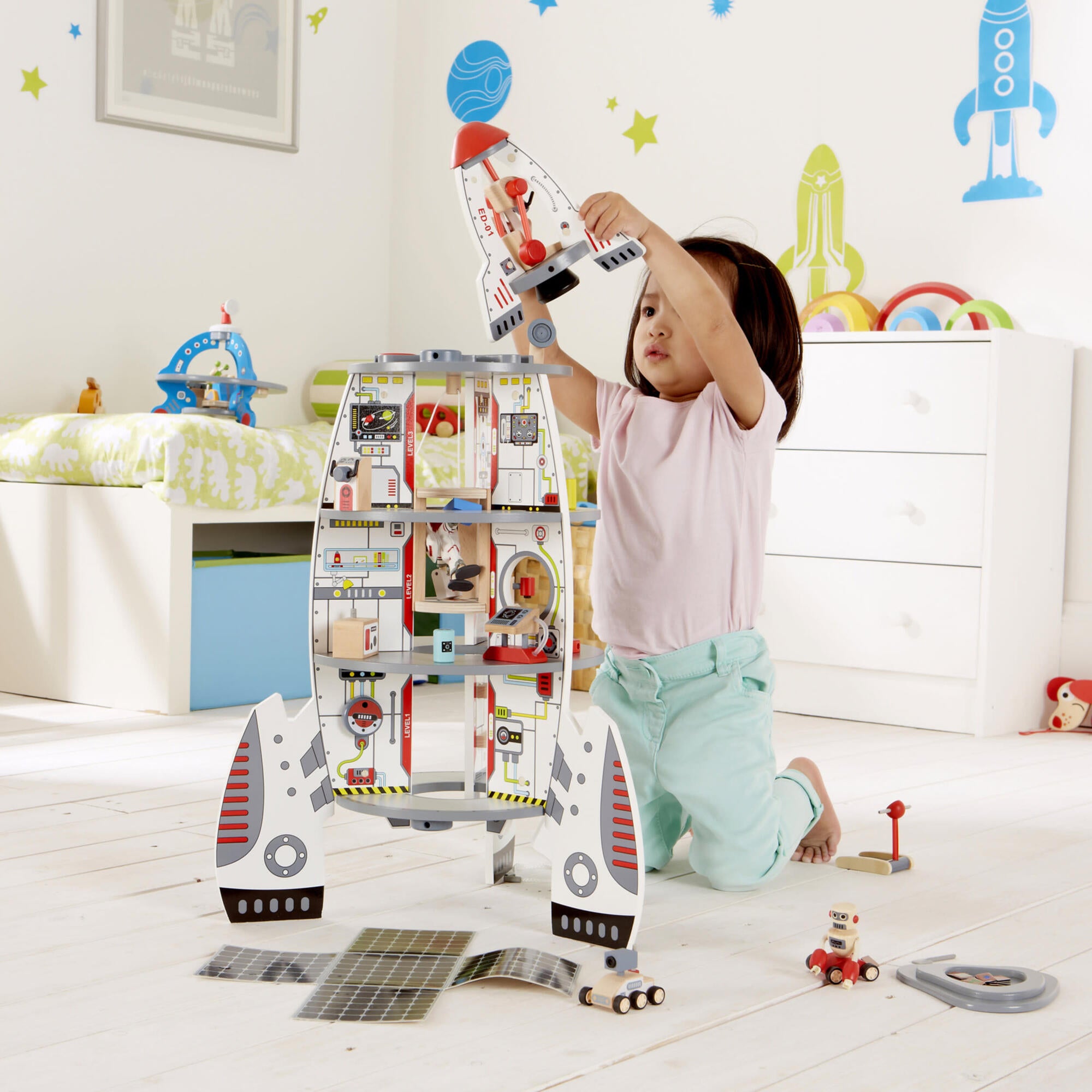 Four-Stage Rocket Ship Playset W/ Accessories
