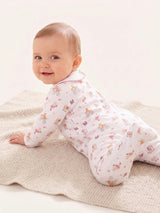 Roller Pups Girl Pima Cotton Baby One-Piece Pajamas