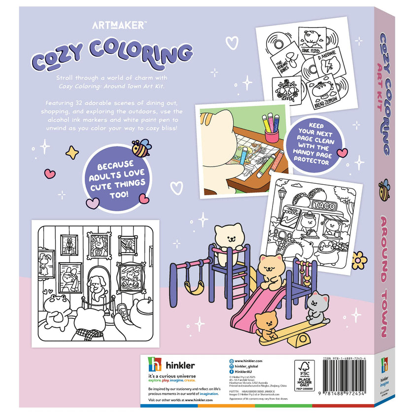 Art Maker: Cozy Coloring Kit - Around Town