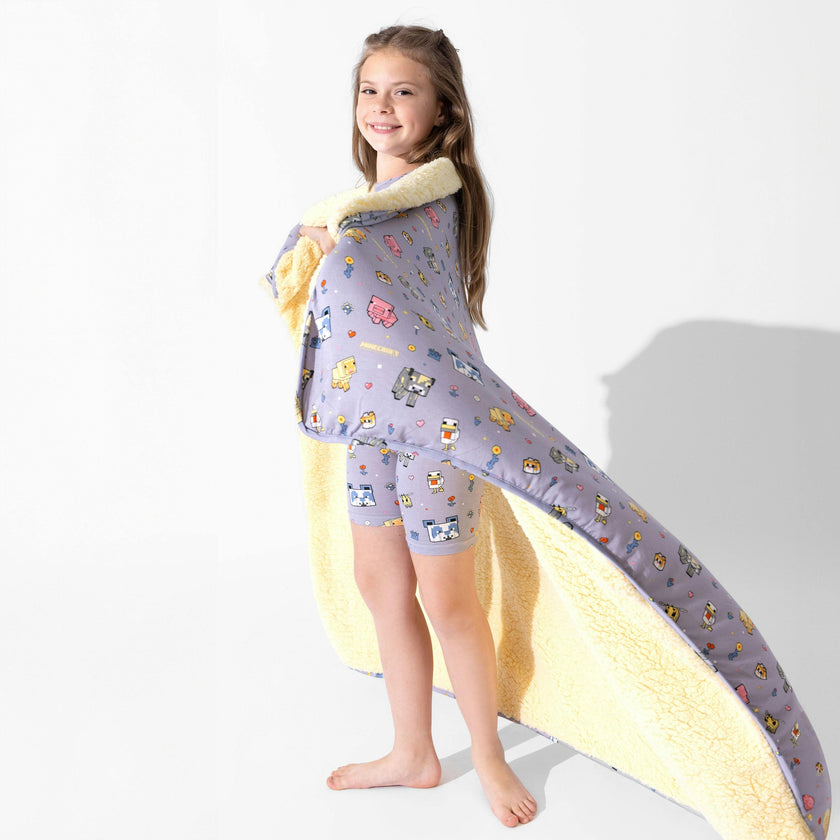 Minecraft: Pixel Pals Bamboo Sherpa Blanket