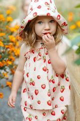 Strawberry Ruffle Tank and Pant Set