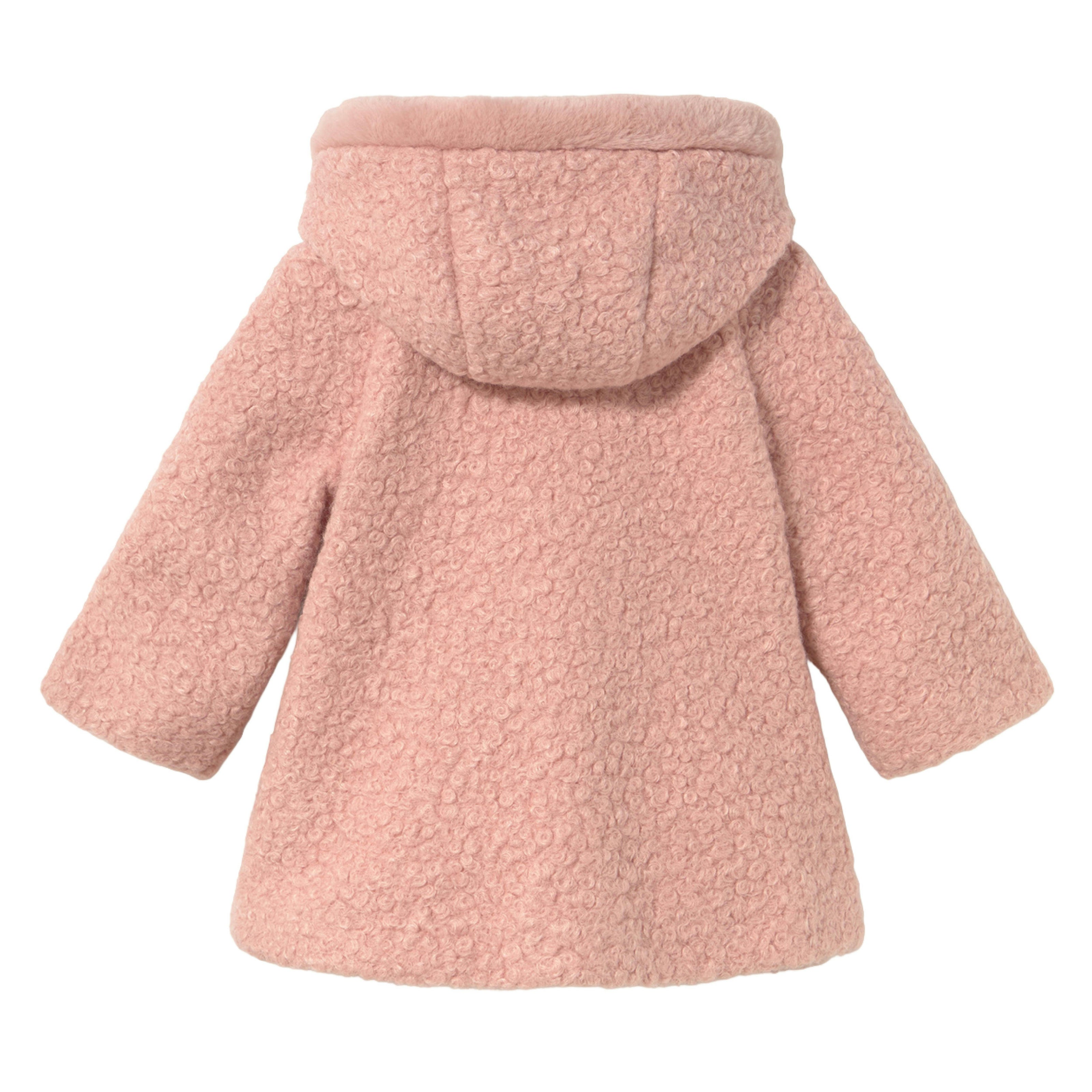 Pink Terry Hooded Coat