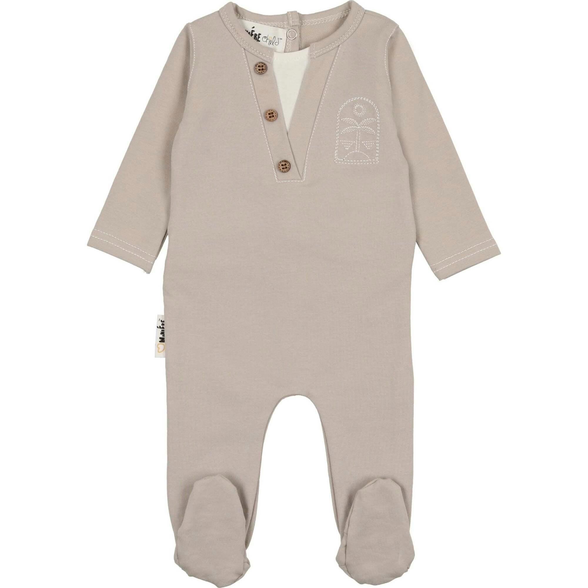 Island Print Henley Footie