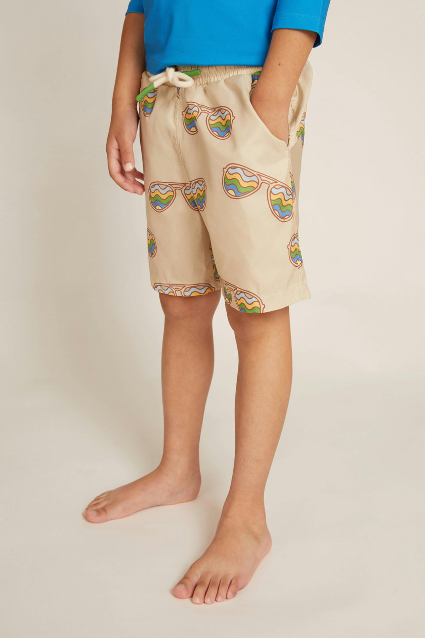 Recycled Shades Swim Trunk