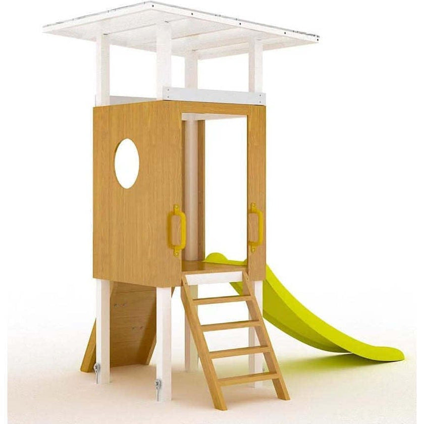Forest Small Outdoor Toddler Swing Set | Compact Wooden Swing Frame for Babies & Kids